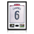 Sol Campbell Signed England Shirt Premium Frame