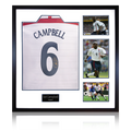 Sol Campbell Signed England Shirt Elite Frame