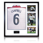 Sol Campbell Signed England Shirt Elite Frame
