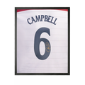 Sol Campbell Signed England Shirt Compact Frame