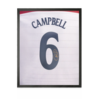 Sol Campbell Signed England Shirt Compact Frame