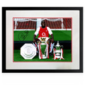 Sol Campbell Signed Arsenal Image Deluxe Mount Frame