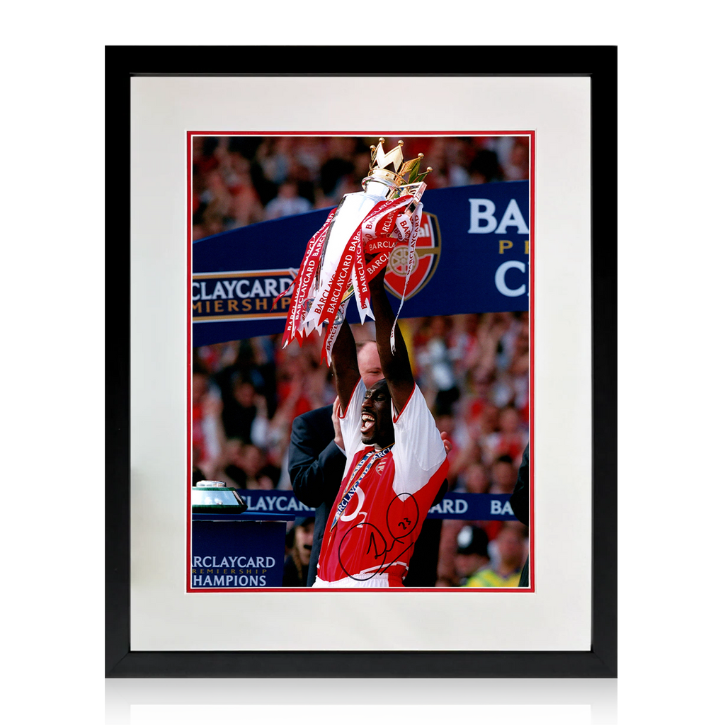 Sol Campbell Signed Arsenal Image Deluxe Mount Frame