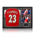 Sol Campbell Signed Arsenal Shirt Classic Frame