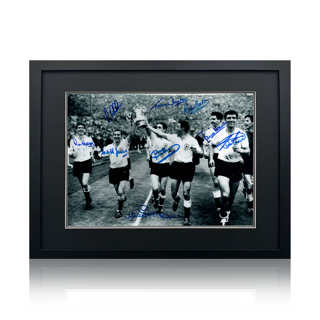 Tottenham Hotspur 1961 Squad Signed By 9 Image 1 Compact Frame