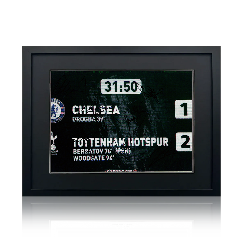 Tottenham Hotspur 2008 Squad Signed Image Deluxe Mount Frame