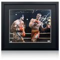 Sylvester Stallone & Dolph Lundgren Signed Rocky Deluxe Mount Frame (Online Authentics)