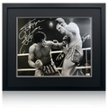 Sylvester Stallone & Dolph Lundgren Signed Rocky Deluxe Mount Frame (Online Authentics)