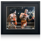 Sylvester Stallone & Dolph Lundgren Signed Rocky Deluxe Mount Frame (Online Authentics)