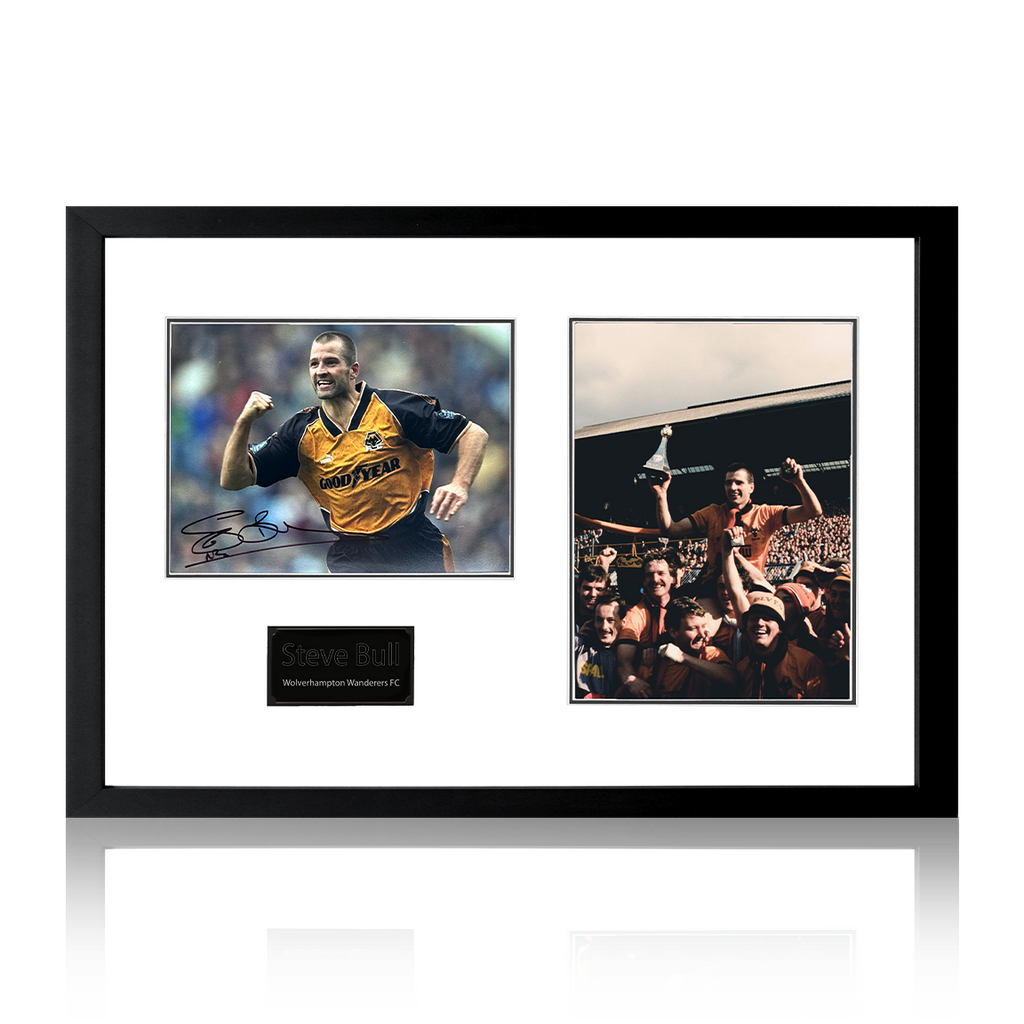 Steve Bull Signed Wolverhampton Wanderers Deluxe Mount Frame