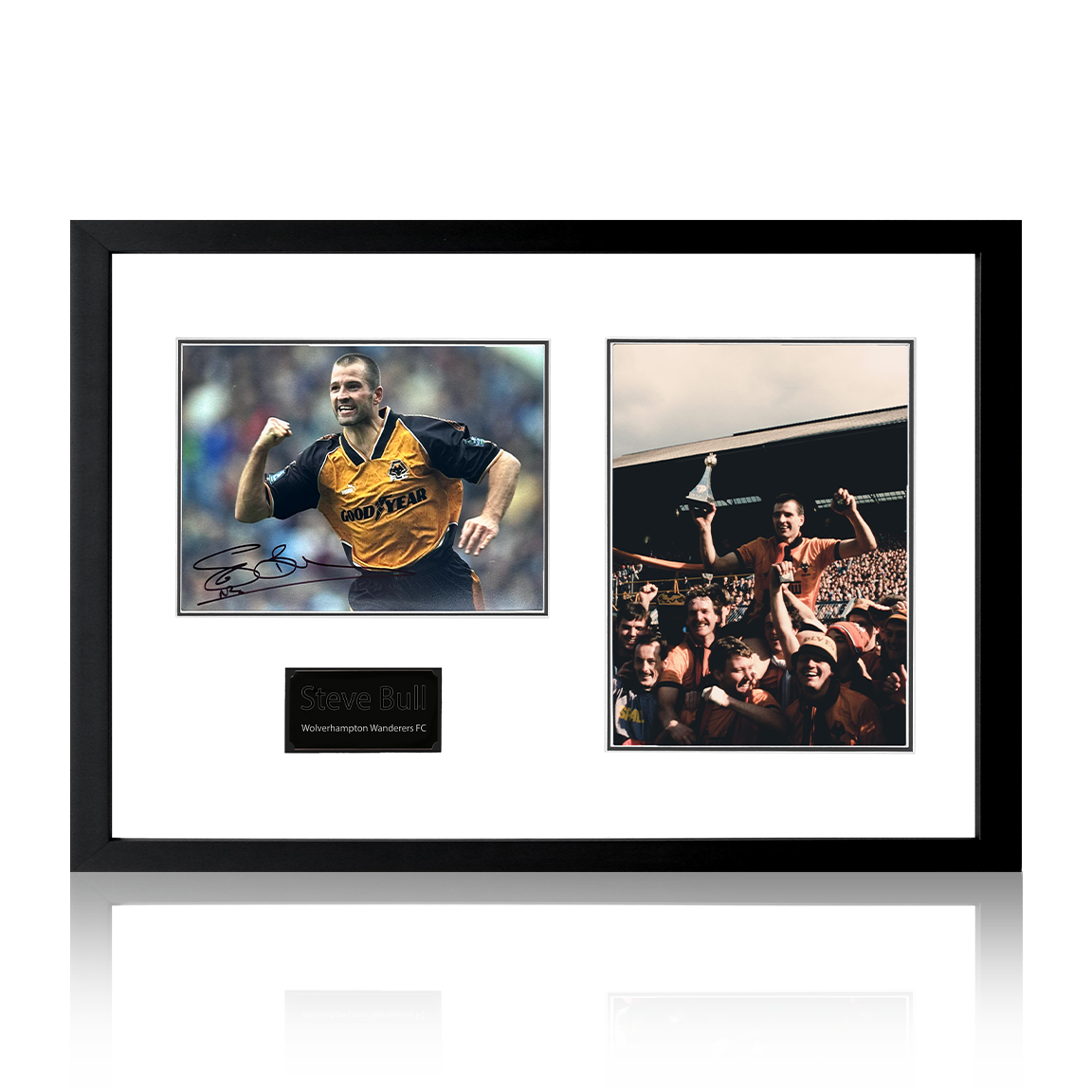Steve Bull Signed Wolverhampton Wanderers Deluxe Mount Frame