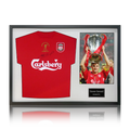 Steven Gerrard Signed 2005 Liverpool Shirt Classic Frame