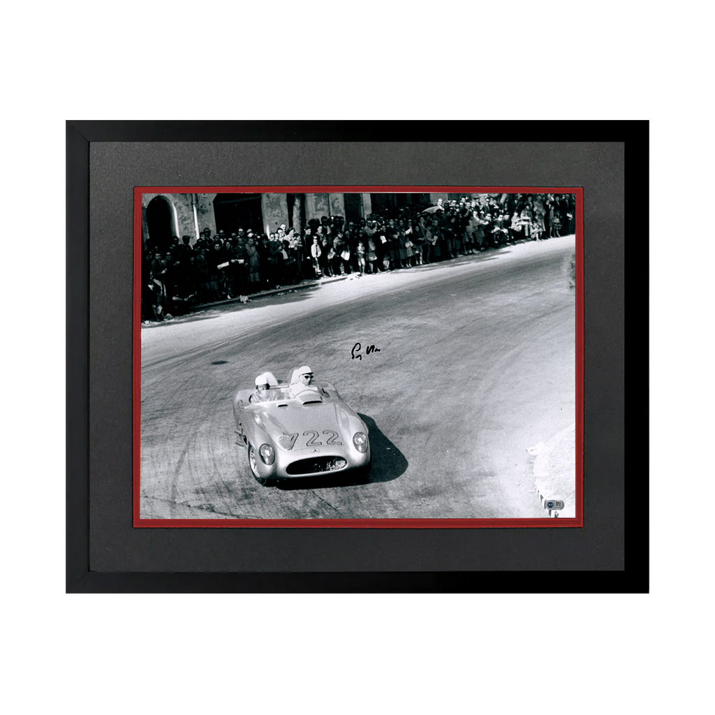 Stirling Moss Signed 16x12 Image Deluxe Mount Frame (ACG Cert)