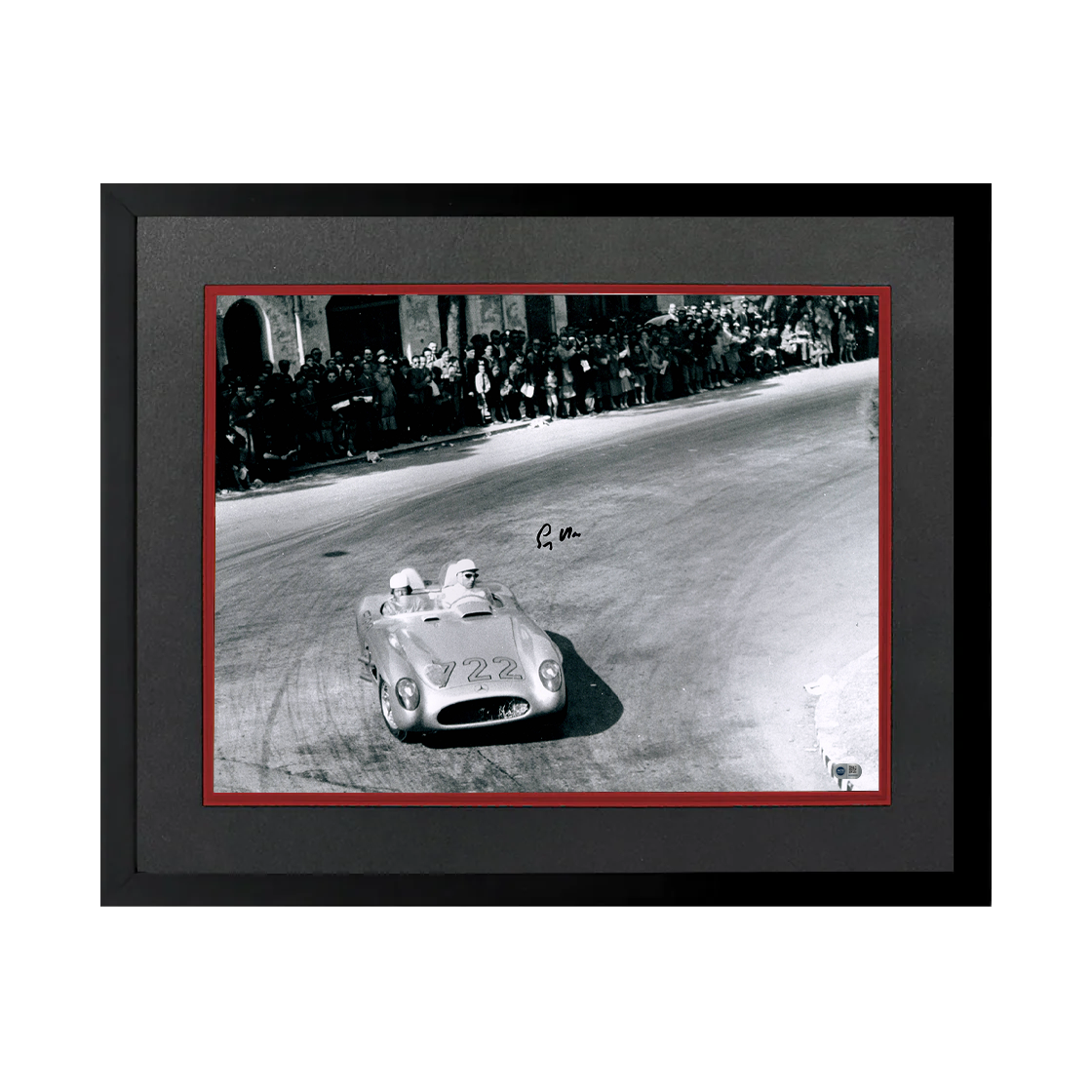 Stirling Moss Signed 16x12 Image Deluxe Mount Frame (ACG Cert)