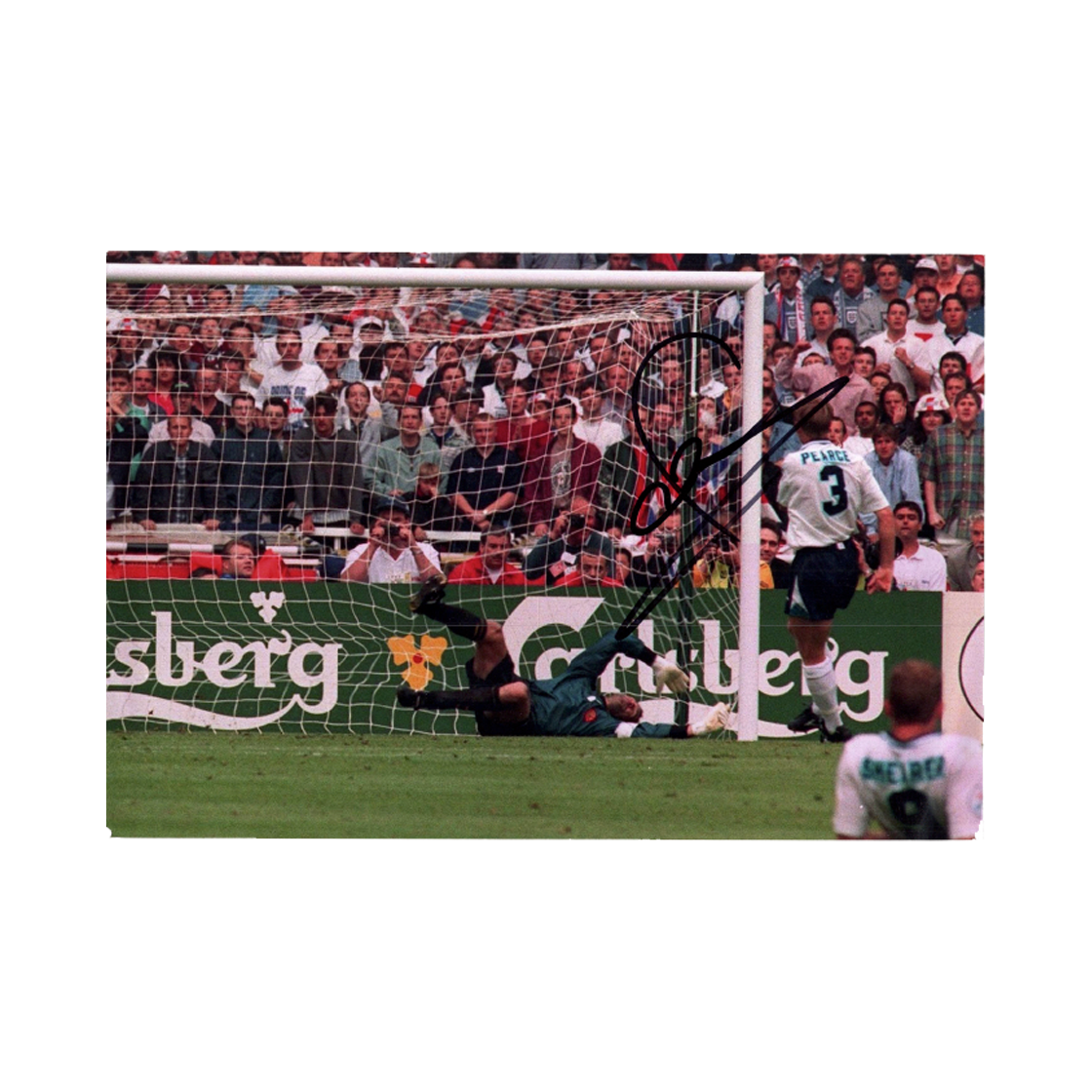 Stuart Pearce Signed 12x8 Image