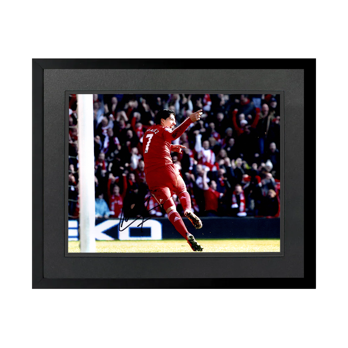 Luis Suárez Signed Liverpool 16x12 Image Deluxe Mount Frame