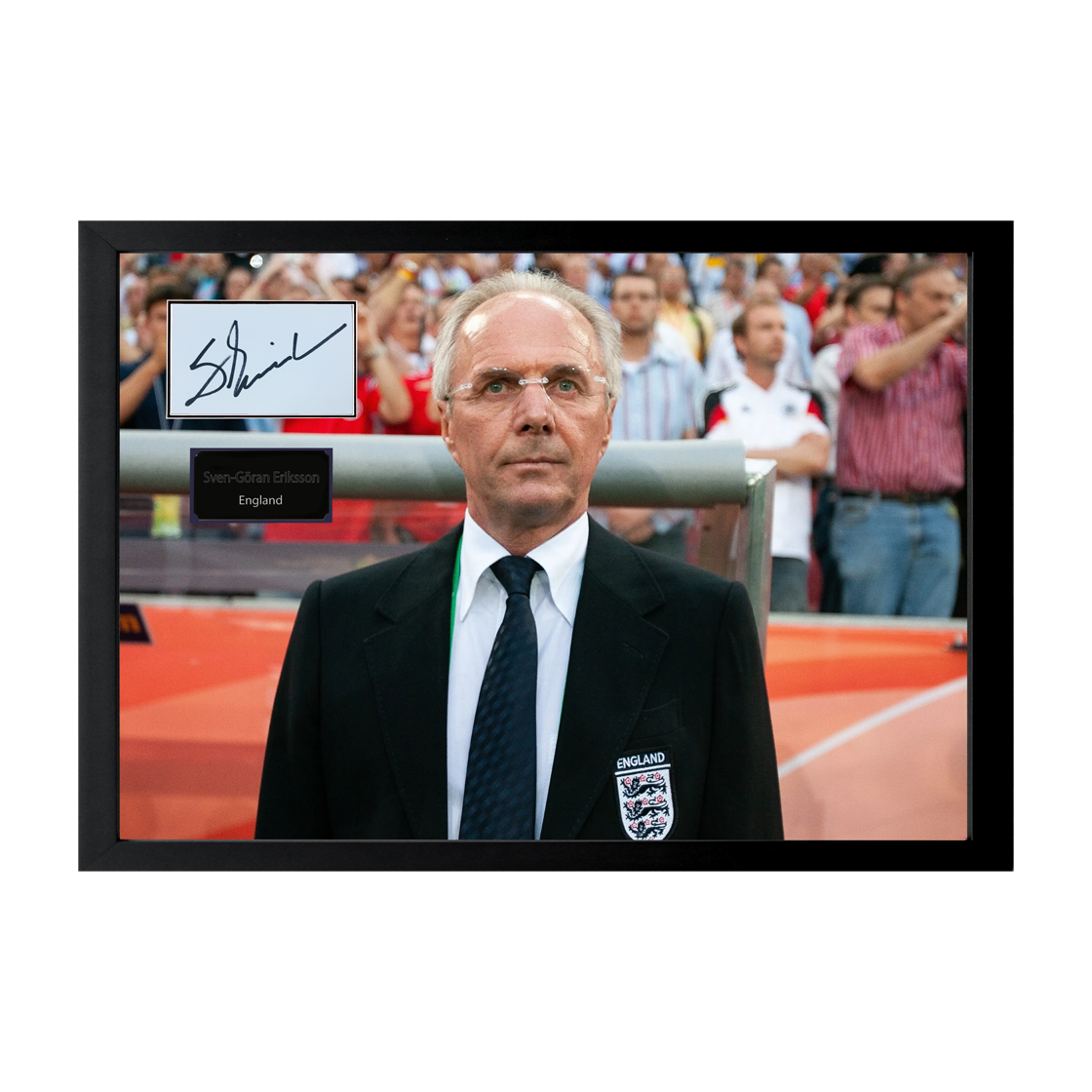 Sven-Göran Eriksson Signed Cut Iconic Frame (ACG Cert)