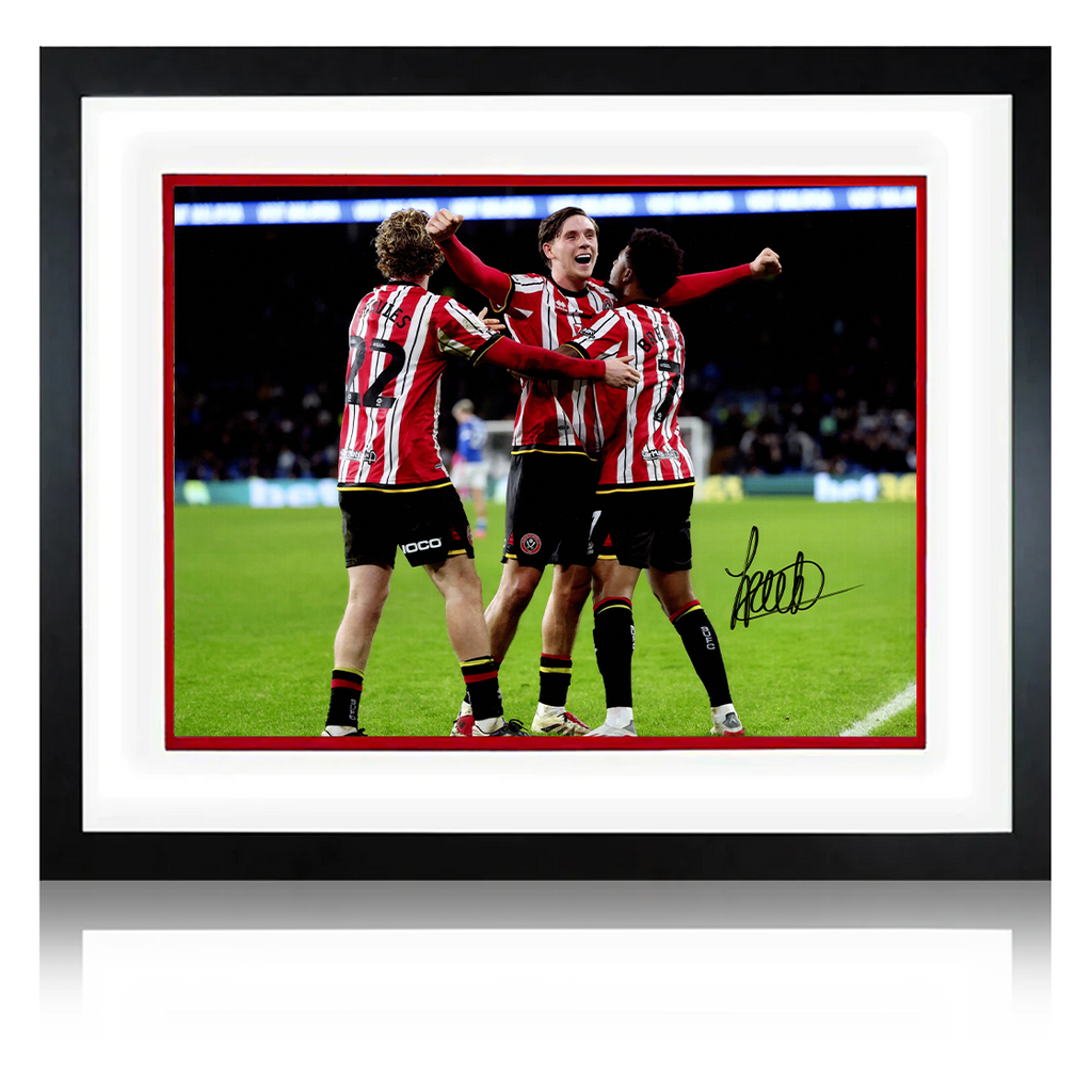 Sydie Peck Signed Sheffield United Deluxe Mount Frame