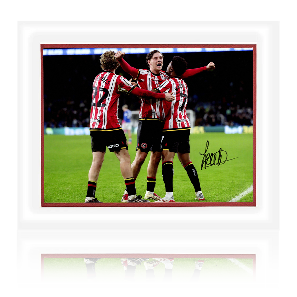 Sydie Peck Signed Sheffield United Deluxe Mount