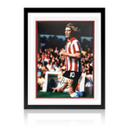 Tony Currie Signed Sheffield United Deluxe Mount Display