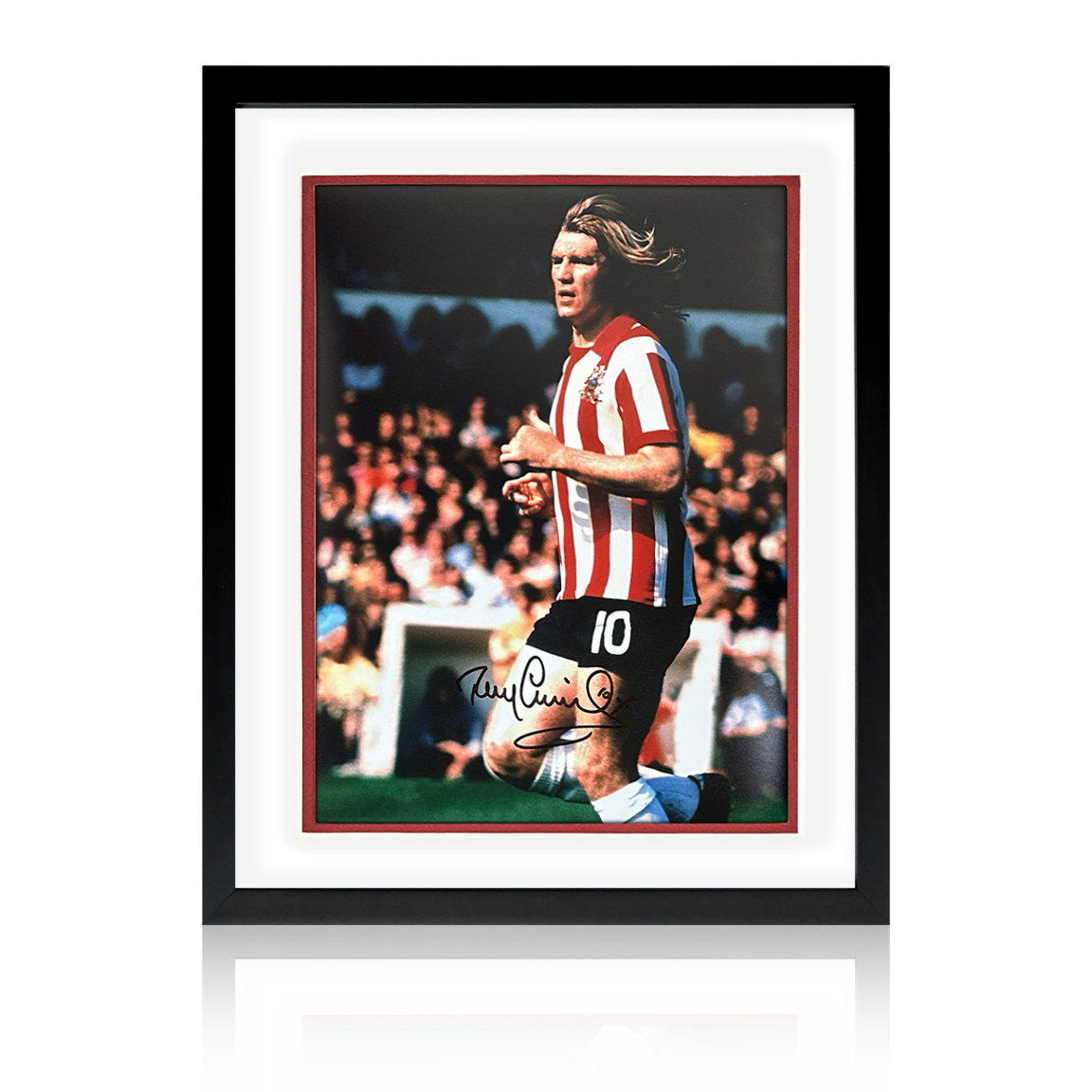 Tony Currie Signed Sheffield United Deluxe Mount Display