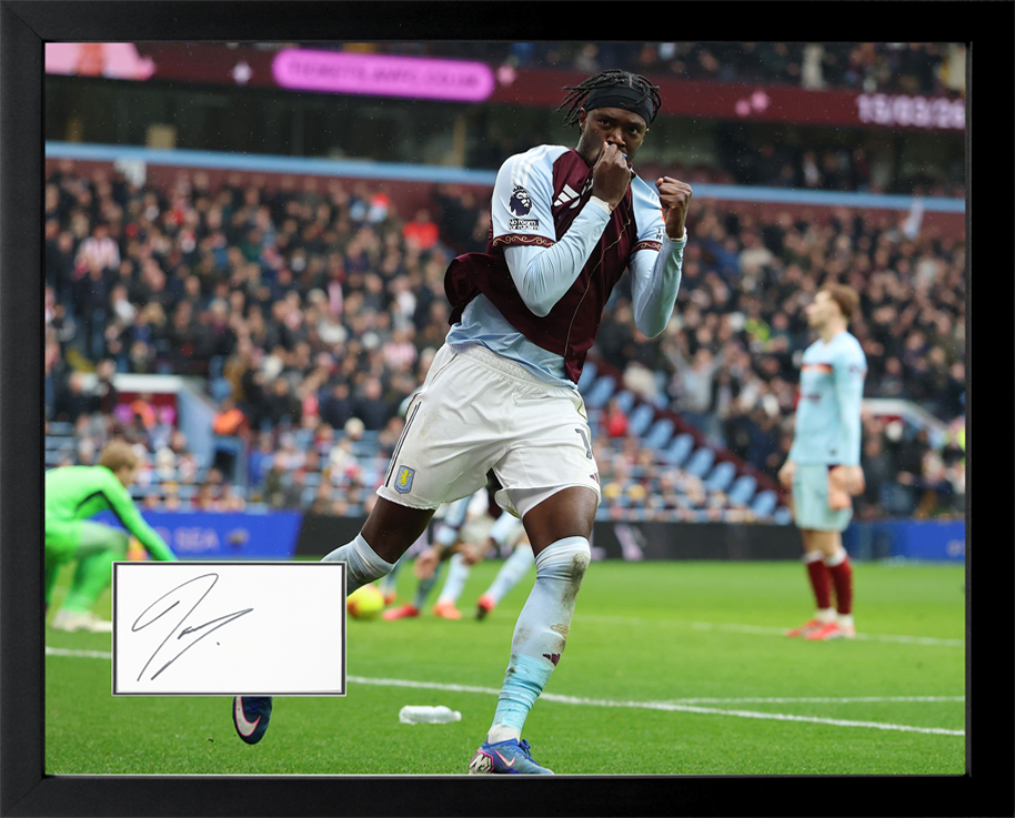 Tammy Abraham Signed Aston Villa Cut Deluxe Mount Frame