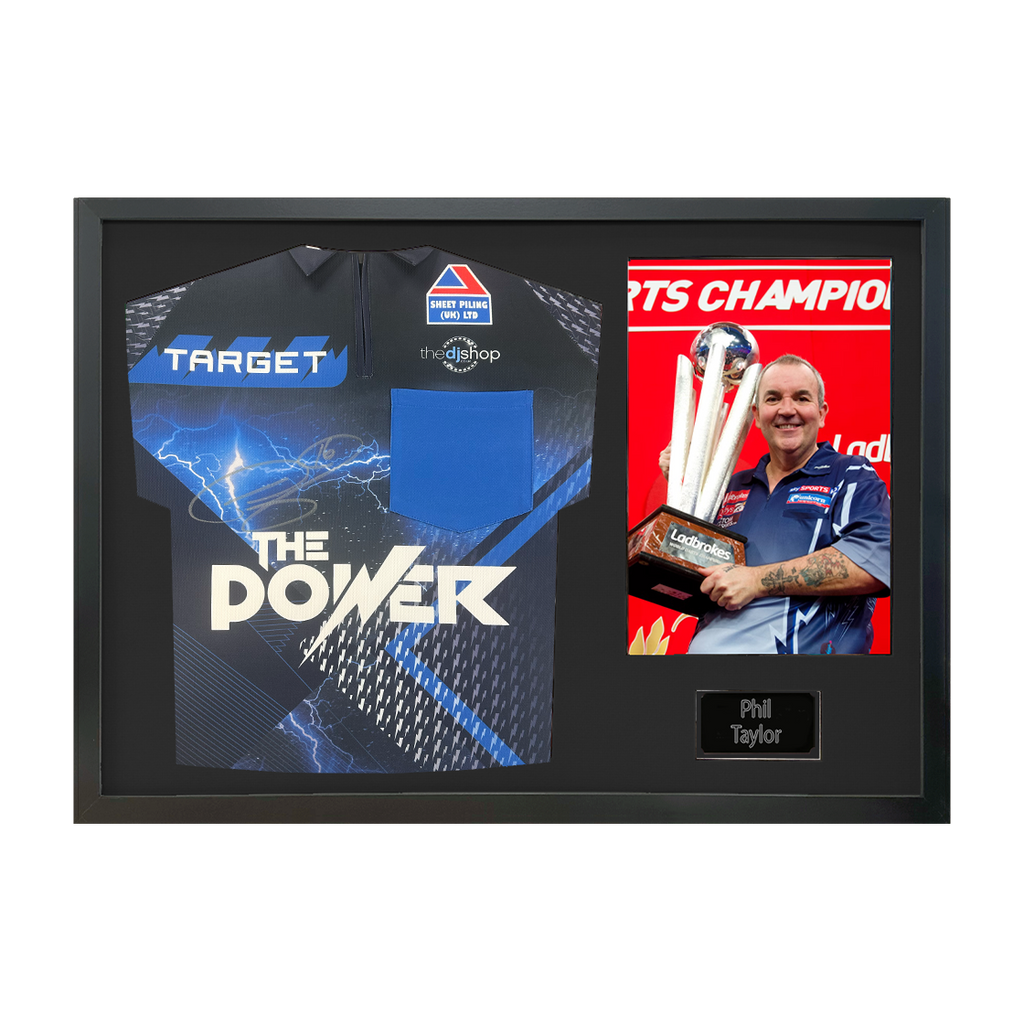 Phil Taylor Signed Shirt Classic Frame