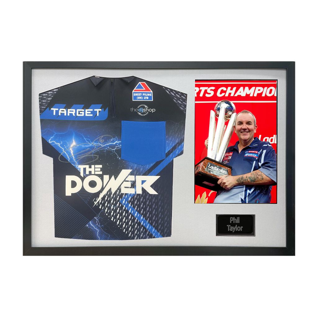 Phil Taylor Signed Shirt Classic Frame