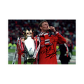 Teddy Sheringham Signed 12x8 Image