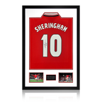 Teddy Sheringham Signed Manchester United Shirt Premium Frame