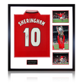 Teddy Sheringham Signed Manchester United Shirt Elite Frame