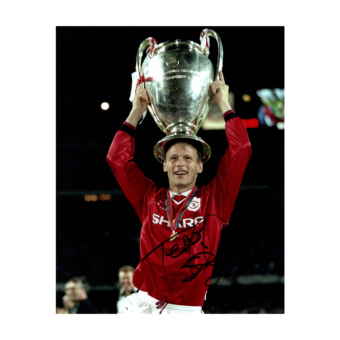 Teddy Sheringham Signed 10x8 Image