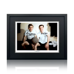 Terry Medwin & Cliff Jones Signed Tottenham Hotspur 16x12 Photo Deluxe Mount Frame