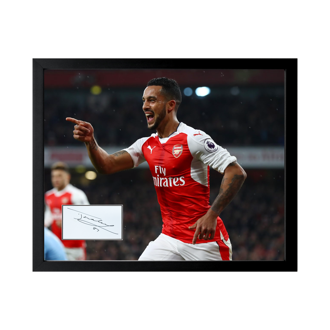 Theo Walcott Signed Arsenal Cut Deluxe Mount Frame