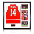 Thierry Henry Signed Arsenal Shirt Elite Frame