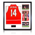 Thierry Henry Signed Arsenal Shirt Elite Frame