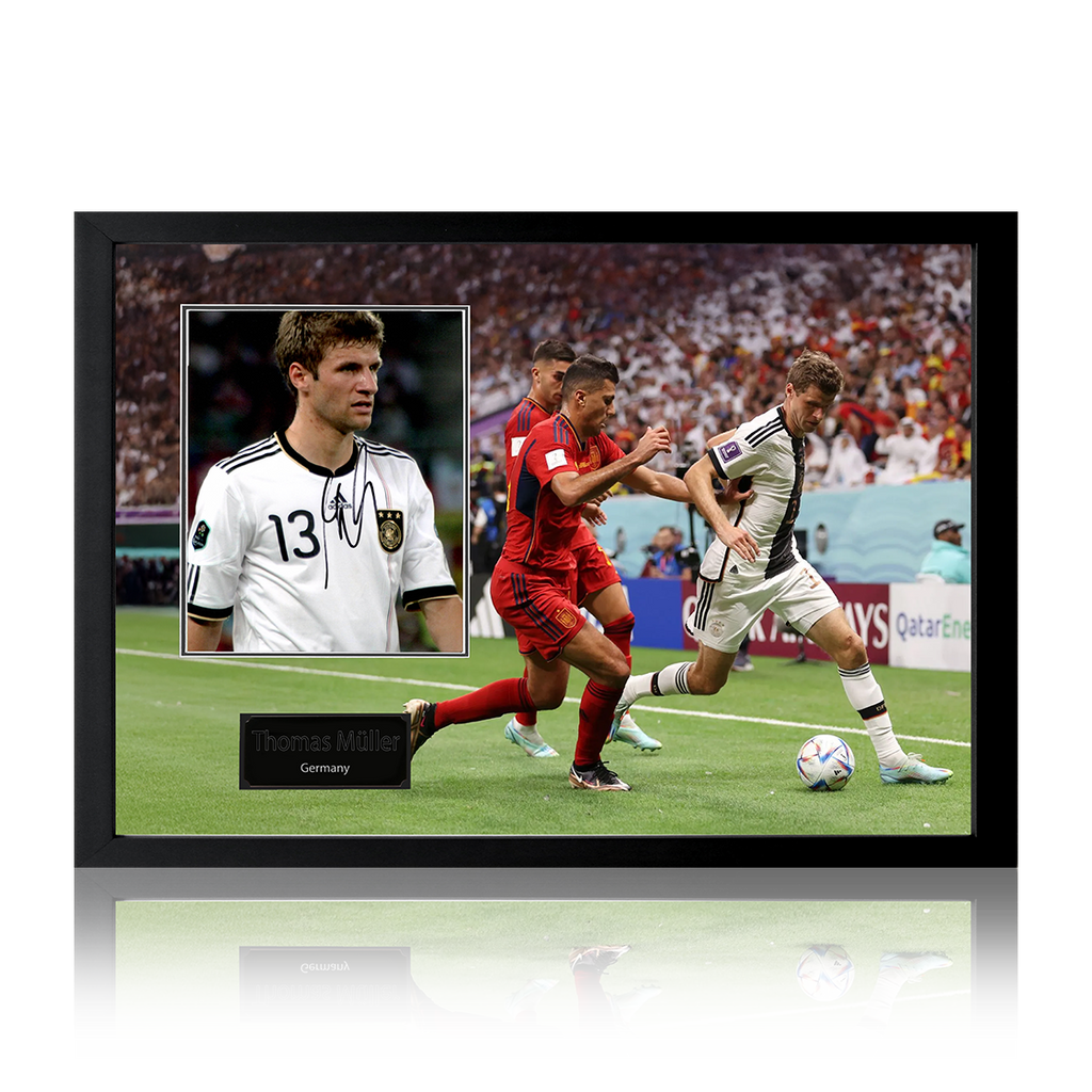 Thomas Muller Signed Germany Iconic Frame
