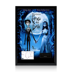Tim Burton Signed Corpse Bride Index Card Iconic Frame (AFTAL Authentication)