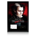 Tim Burton Signed Sweeney Todd: The Demon Barber of Fleet Street Index Card Iconic Frame (AFTAL Authentication)