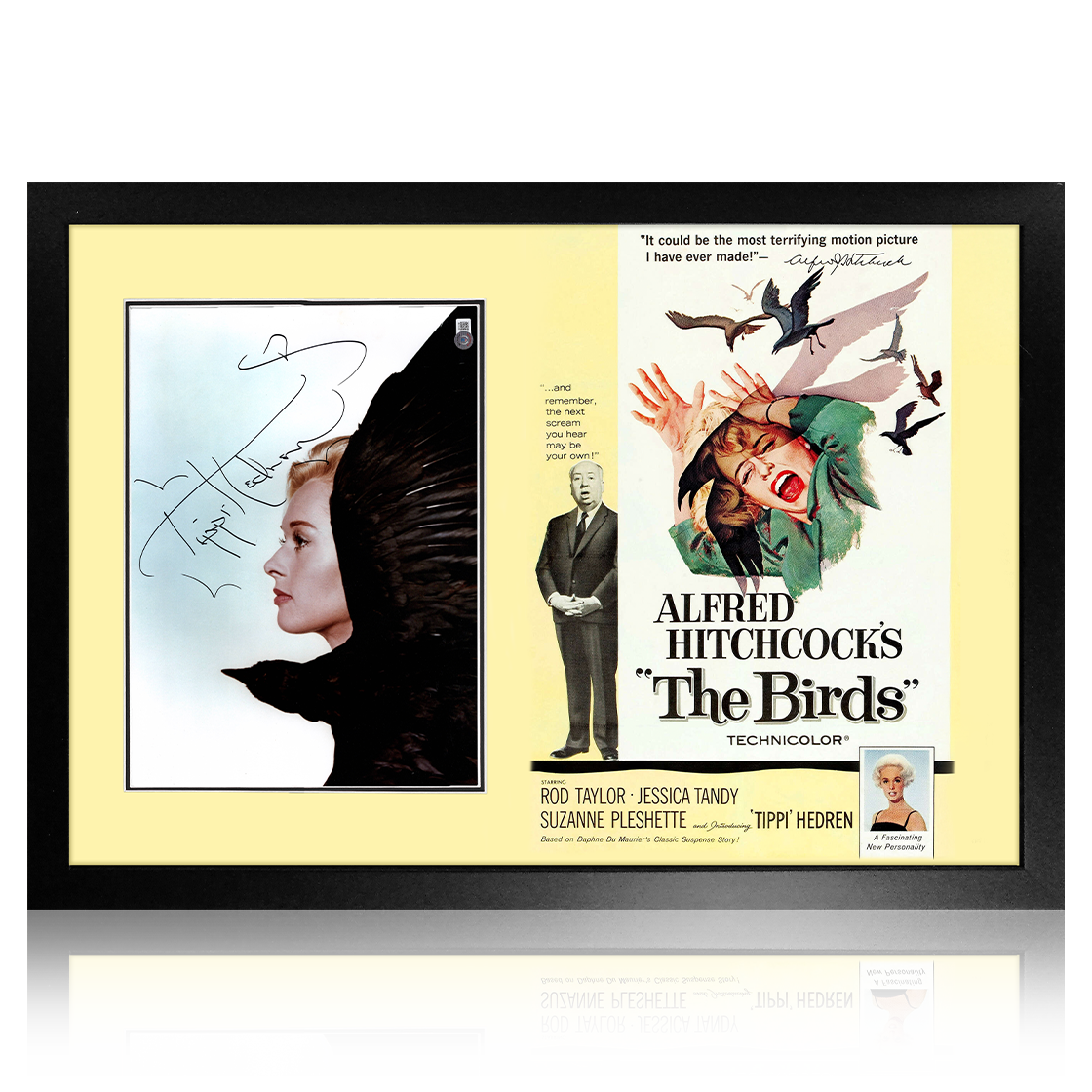 Tippi Hedren Signed The Birds Image Premium Frame (Beckett)