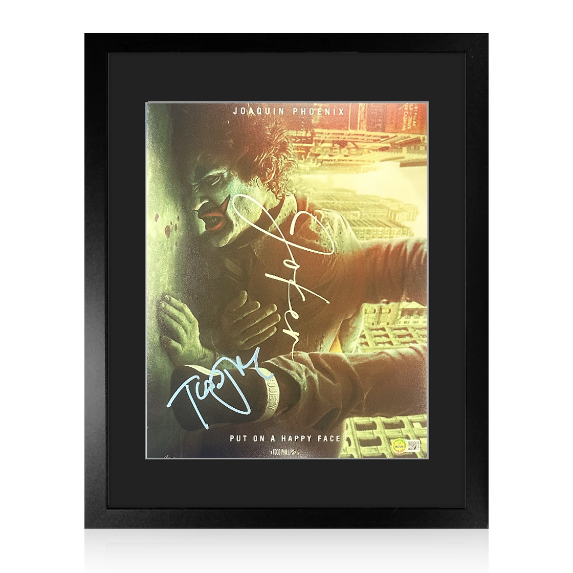 Todd Phillips Signed Joker 14x11 Image Compact Frame (AFTAL Authenticated)