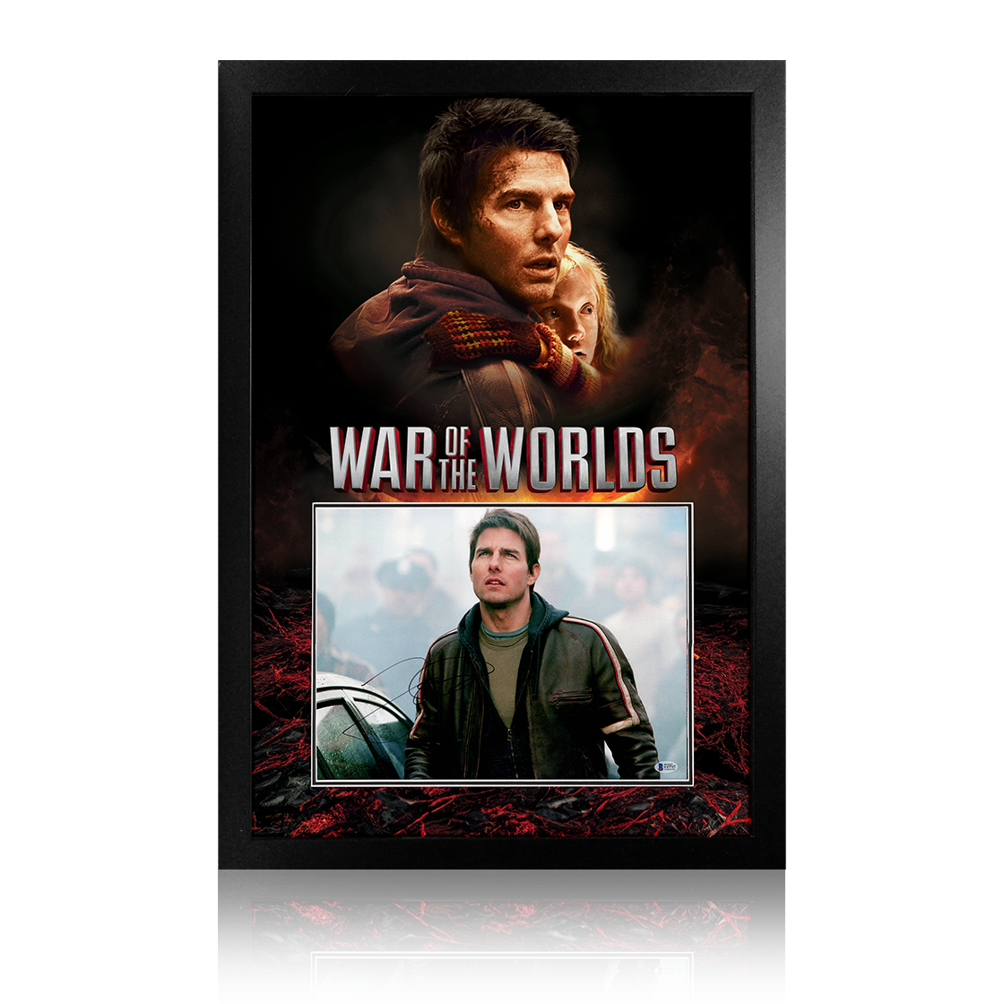 Tom Cruise Signed War of the Worlds Image Premium Frame (Beckett)