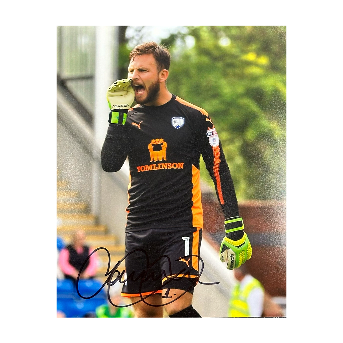 Tommy Lee Signed Chesterfield 10x8 Image
