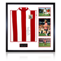 Tony Currie Signed Sheffield United Shirt Elite Frame