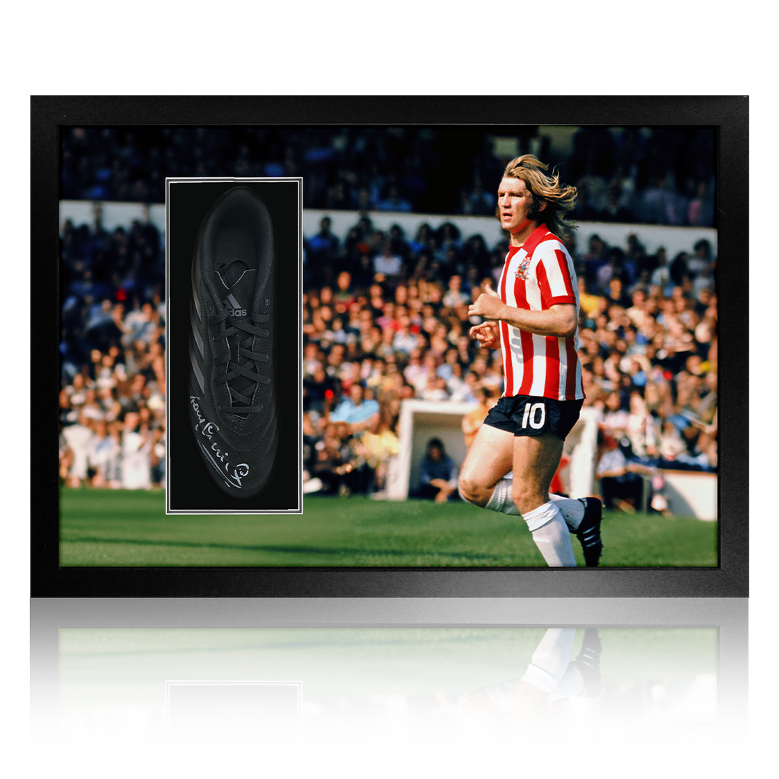 Tony Currie Signed Sheffield United Boot Iconic Frame #1
