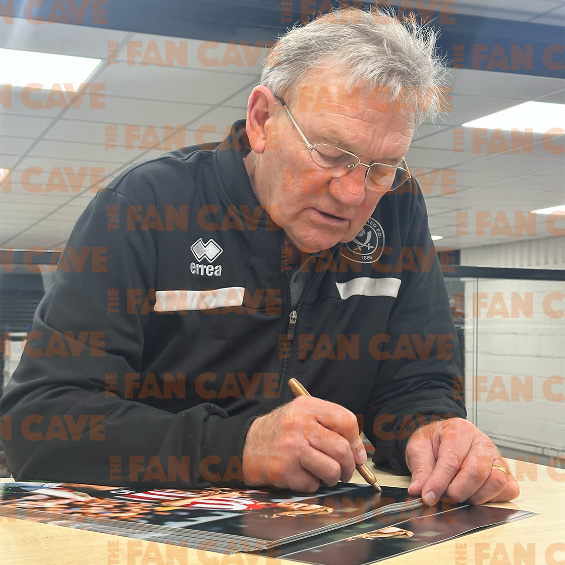 Tony Currie Signed Sheffield United Deluxe Mount Display