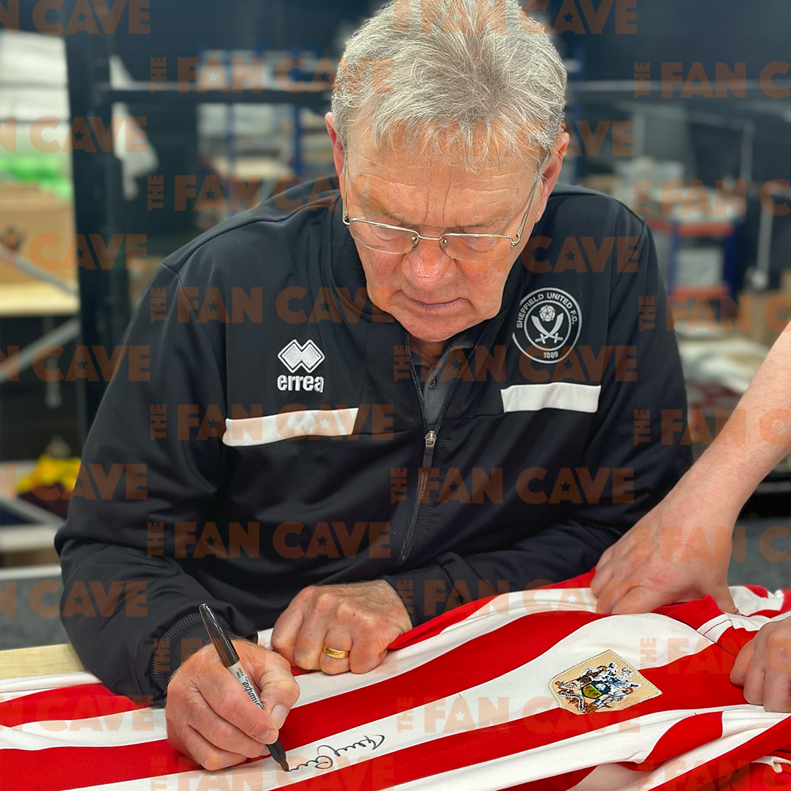 Tony Currie Signed Sheffield United Shirt Elite Frame