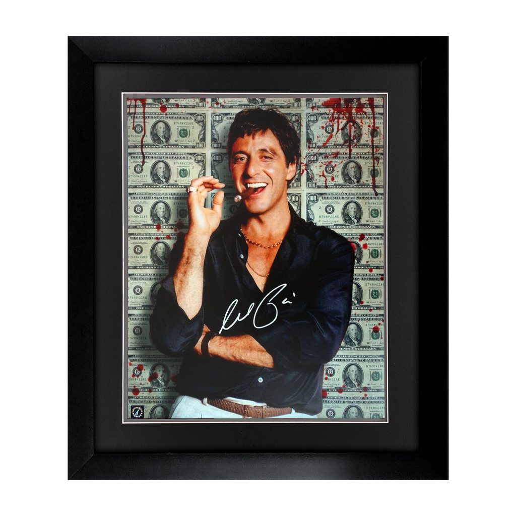 Al Pacino Signed Scarface 20x16 Image Deluxe Mount Frame