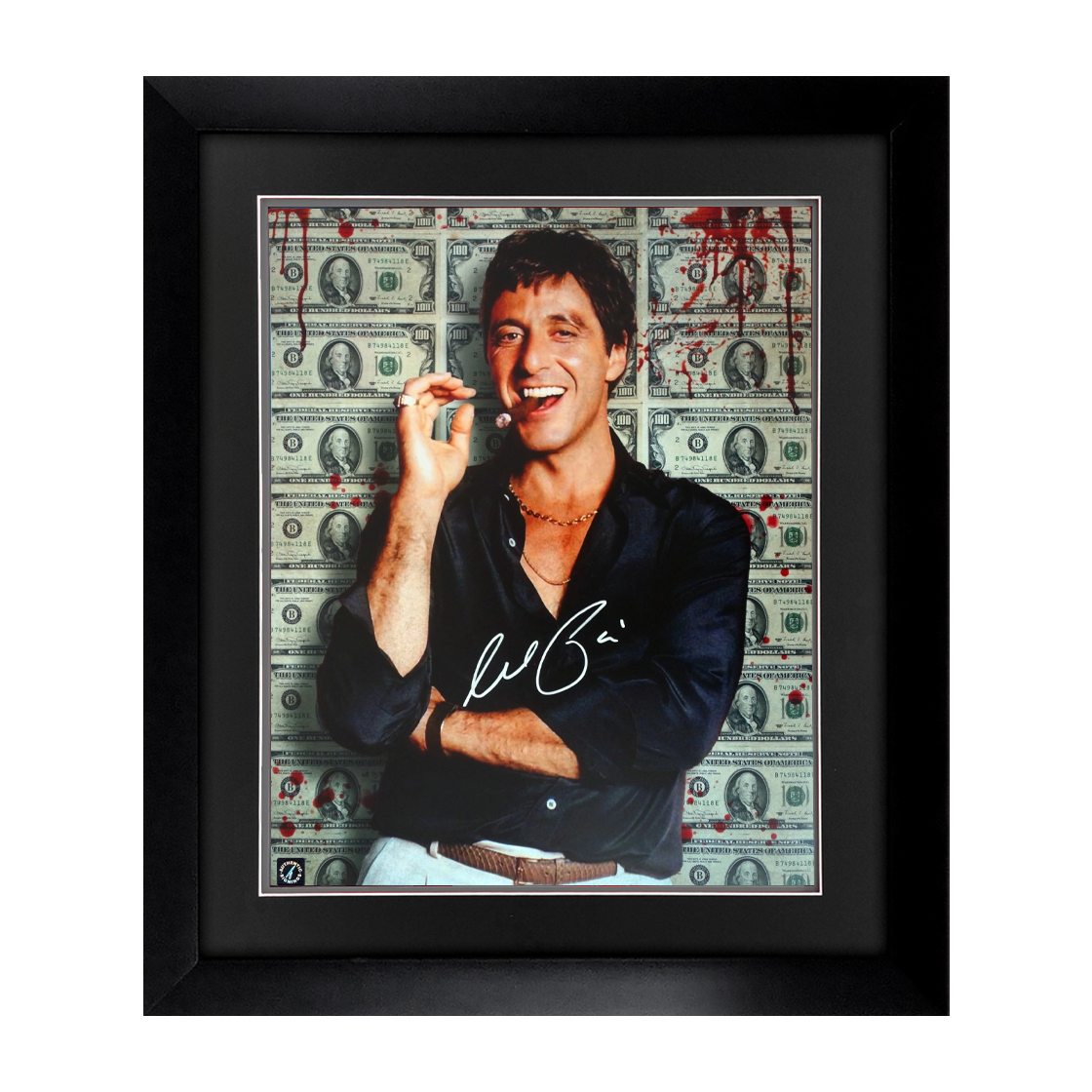 Al Pacino Signed Scarface 20x16 Image Deluxe Mount Frame