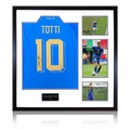 Francesco Totti Signed Italy Shirt Elite Frame